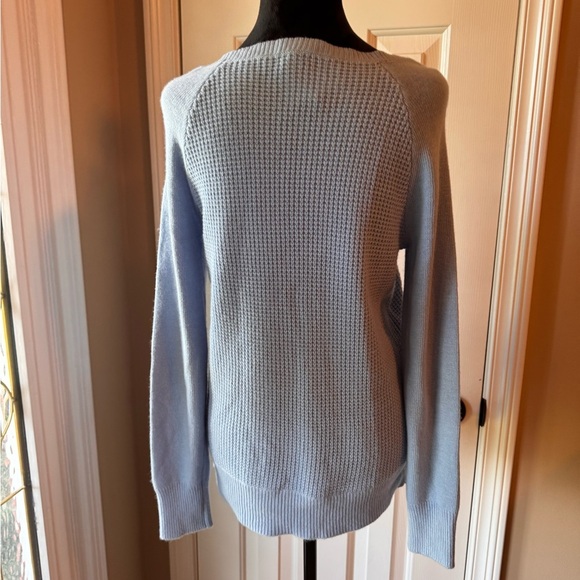 J. Crew Soft Blue, Crew Neck, wool blend Sweater NWT - Picture 3 of 9